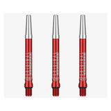 Set of three DW Top Spin V2 Shafts made from anodized aluminum with free-spinning tops for improved dart accuracy