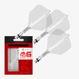 K-Shift No.6 Flight & Shaft Clear system with K-shift packaging on a white background