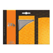 Target Milli Grey Dart Case in orange and black packaging on white background.
