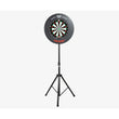 Powerplay Portable Dartboard Stand showing with the board and surround.