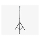 Powerplay Portable Dartboard Stand with a vertical pole and three legs, shown against a plain light gray background.