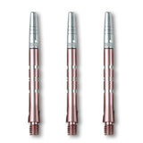 Three DW Top Spin Grooved Shafts pink with silver accents