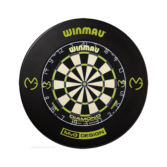 MvG Black Surround showing dartboard which is not included