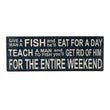 Sign - Teach a Man to Fish.... wood