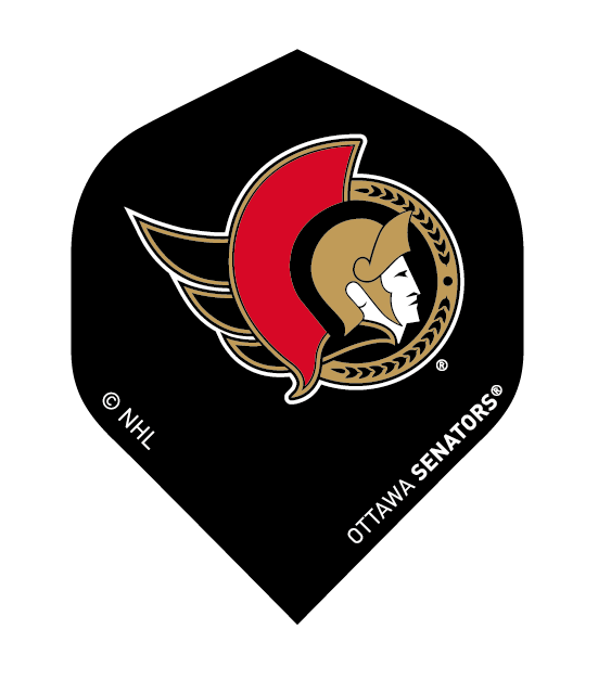 NHL® Ottawa Senators®Black Brass Darts flight