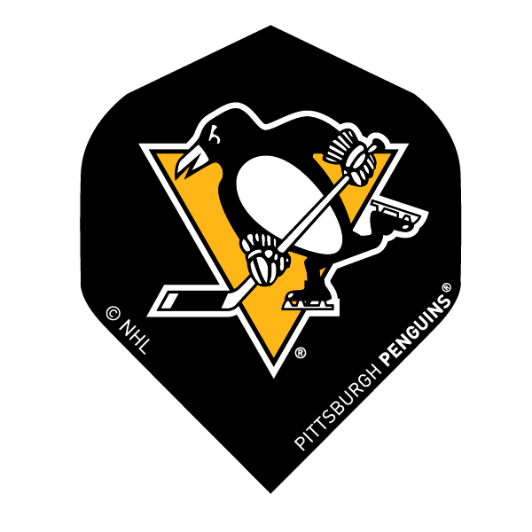 NHL® Pittsburgh Penguins® Black Brass Darts flight