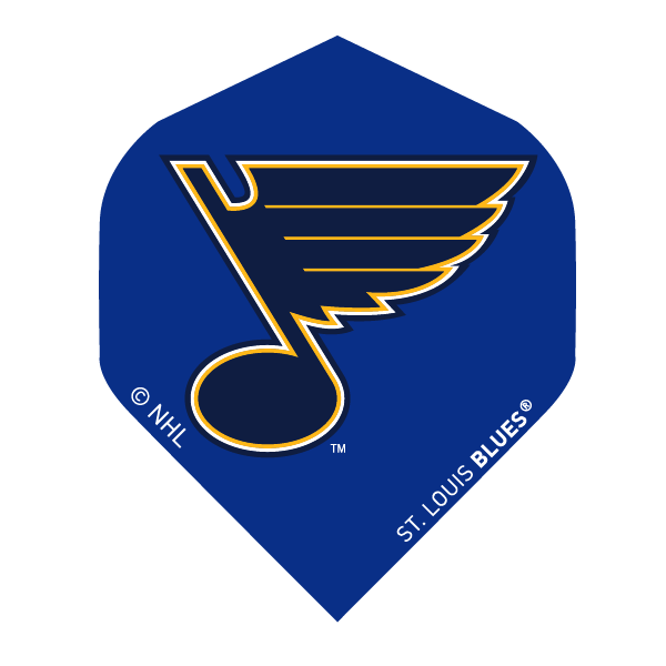 NHL® St. Louis Blues® Black Brass Darts flight