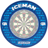 Gerwyn Price Iceman SE Dartboard Surround showing with board